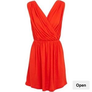 Joie red v neck dress